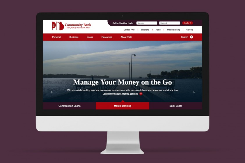 New bank website builds upon a chain of change