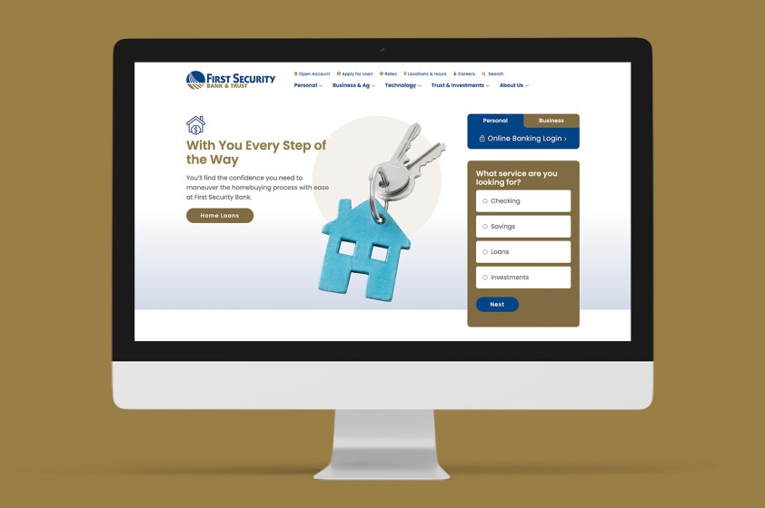 Midwest bank gets bigger, better website