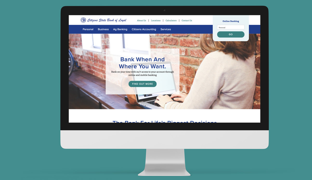 Citizens state bank of loyal online banking sale