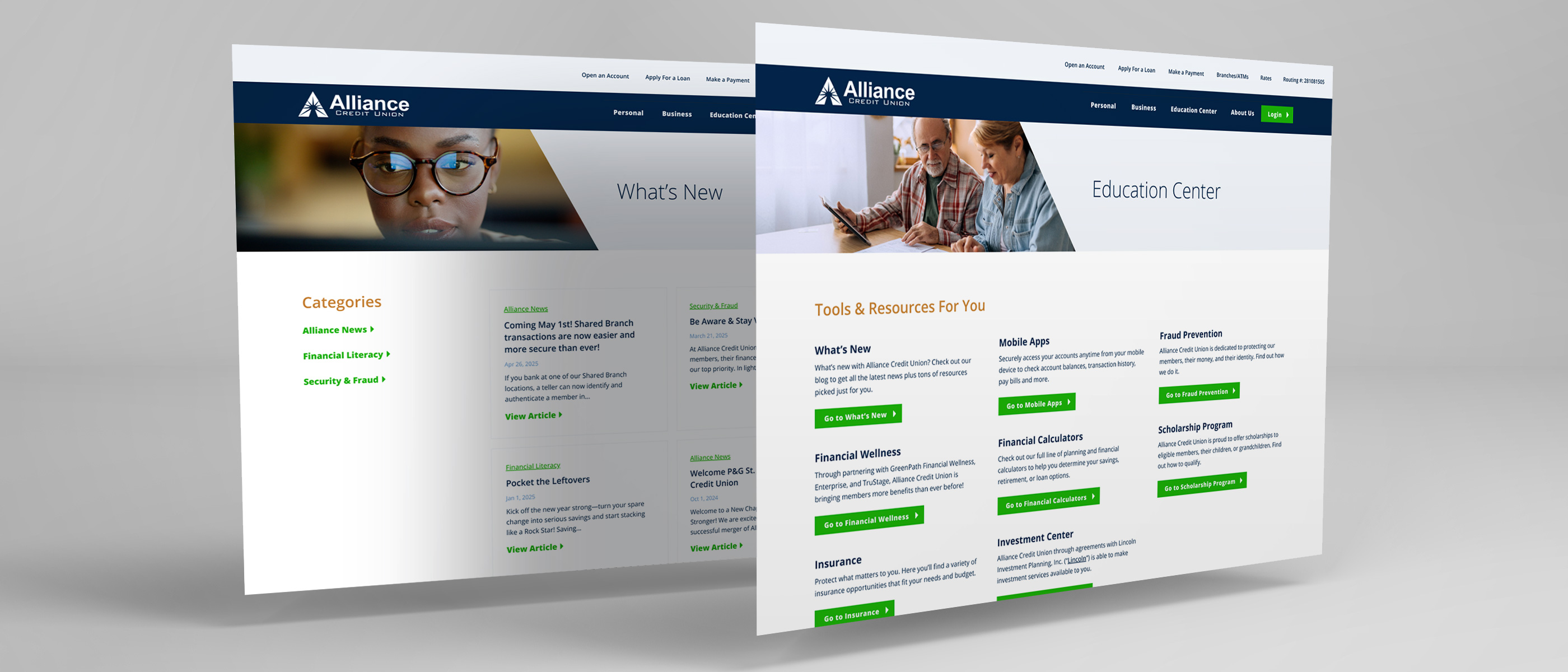 Blog on the Alliance Credit Union website